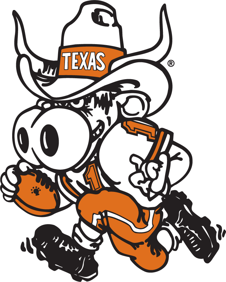 Texas Longhorns 1983-2004 Mascot Logo diy DTF decal sticker